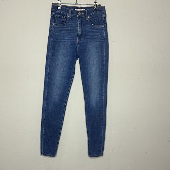 Levi's Jeans Womens Size 26 Mile High Super Skinny Dark Wash Denim W26xL30 - Picture 1 of 9